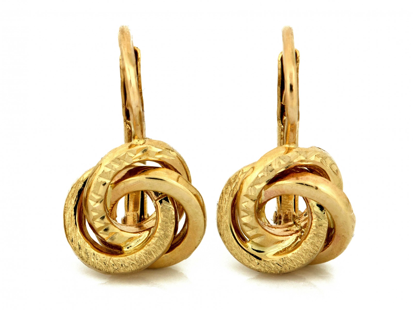 Zlaté náušnice 585 značkové pro maminku