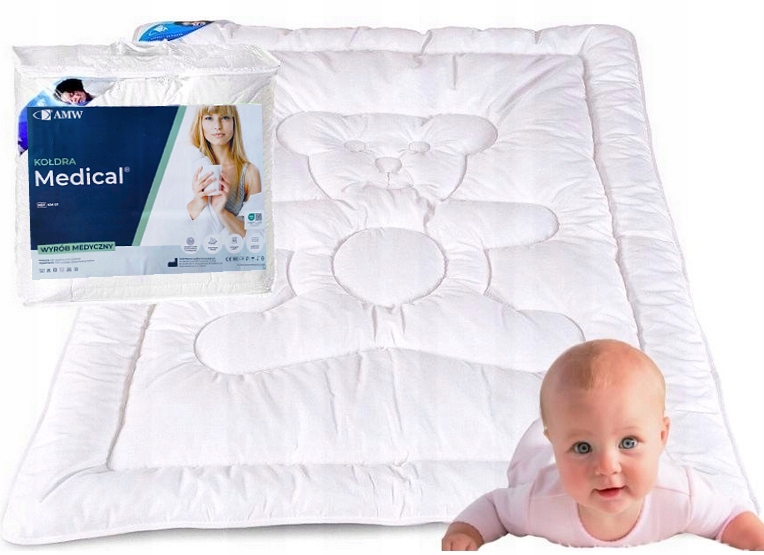 Kołdra 100x160 Dziecka Antyalergiczna Całoroczna Produkt Polski Bawełna