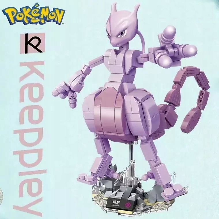 Pokemon Mewtwo klocki 347 elementów w pudełku Charizard