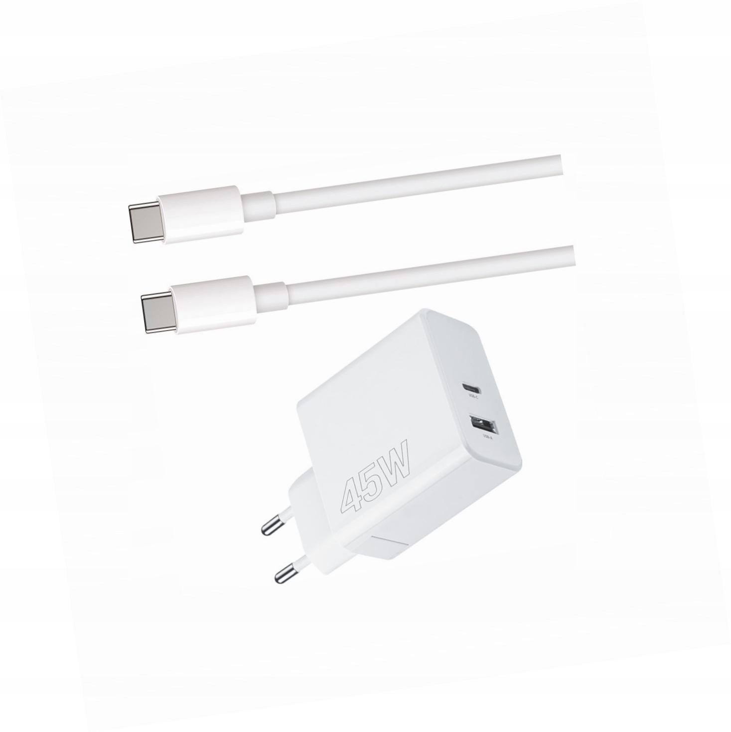 Szybka ładowarka 45W z długim kablem 2m 2 wejścia do Oppo A91