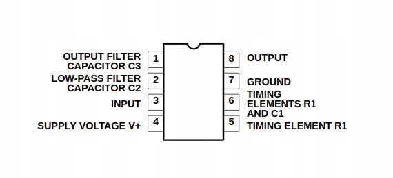 Układ scalony NE567 : pętla fazowa, DIP08 Producent bez marki