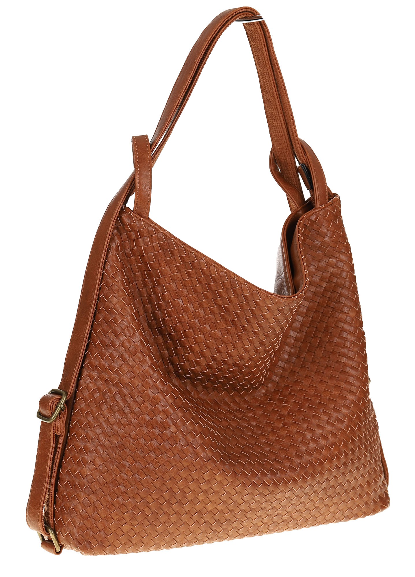 Paolo Bags Dámská kabelka italské značky Taška Batoh 2v1 S900230 Brown
