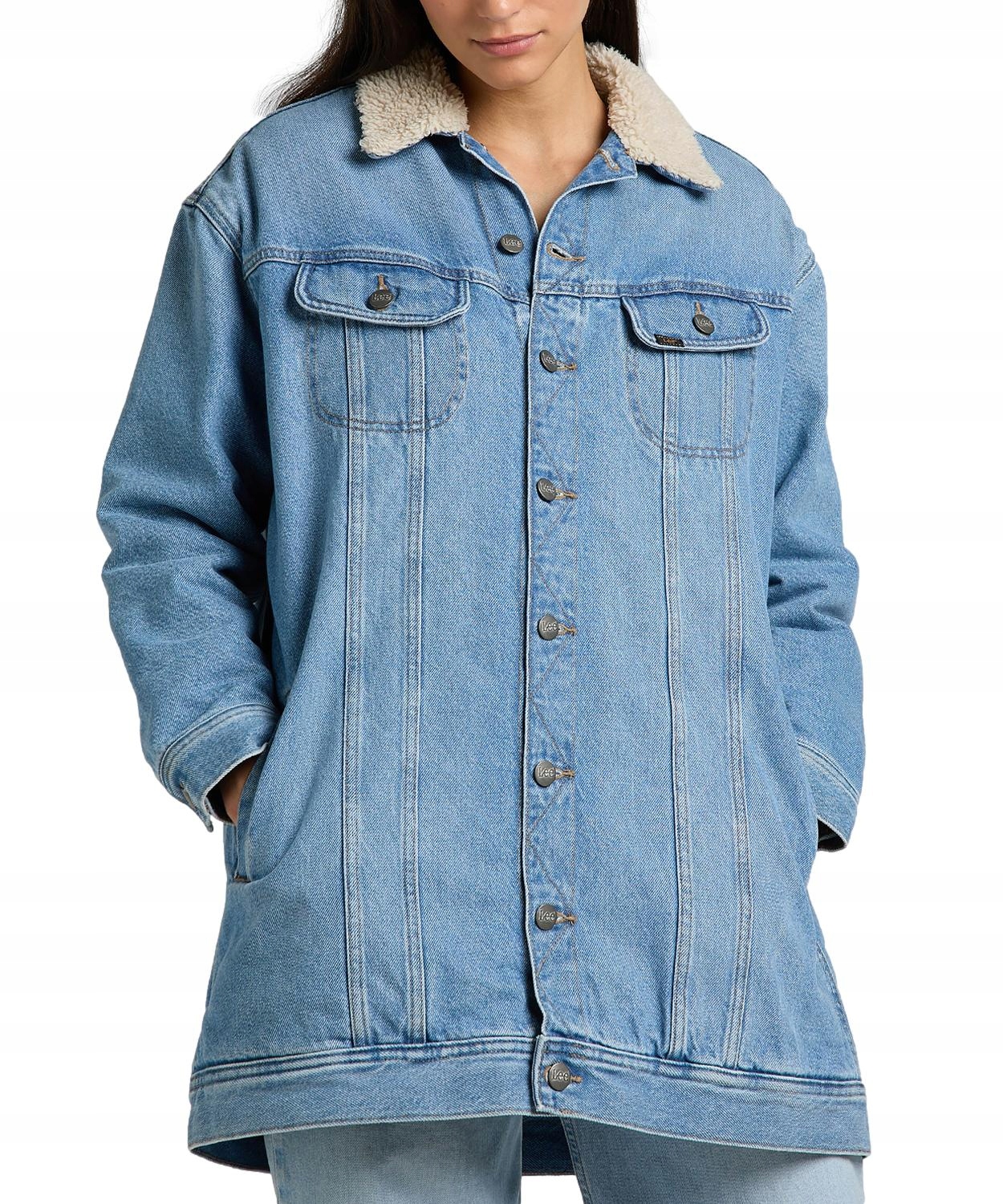 Bunda Lee Elongated Sherpa Rider L55NRDZC Xxs