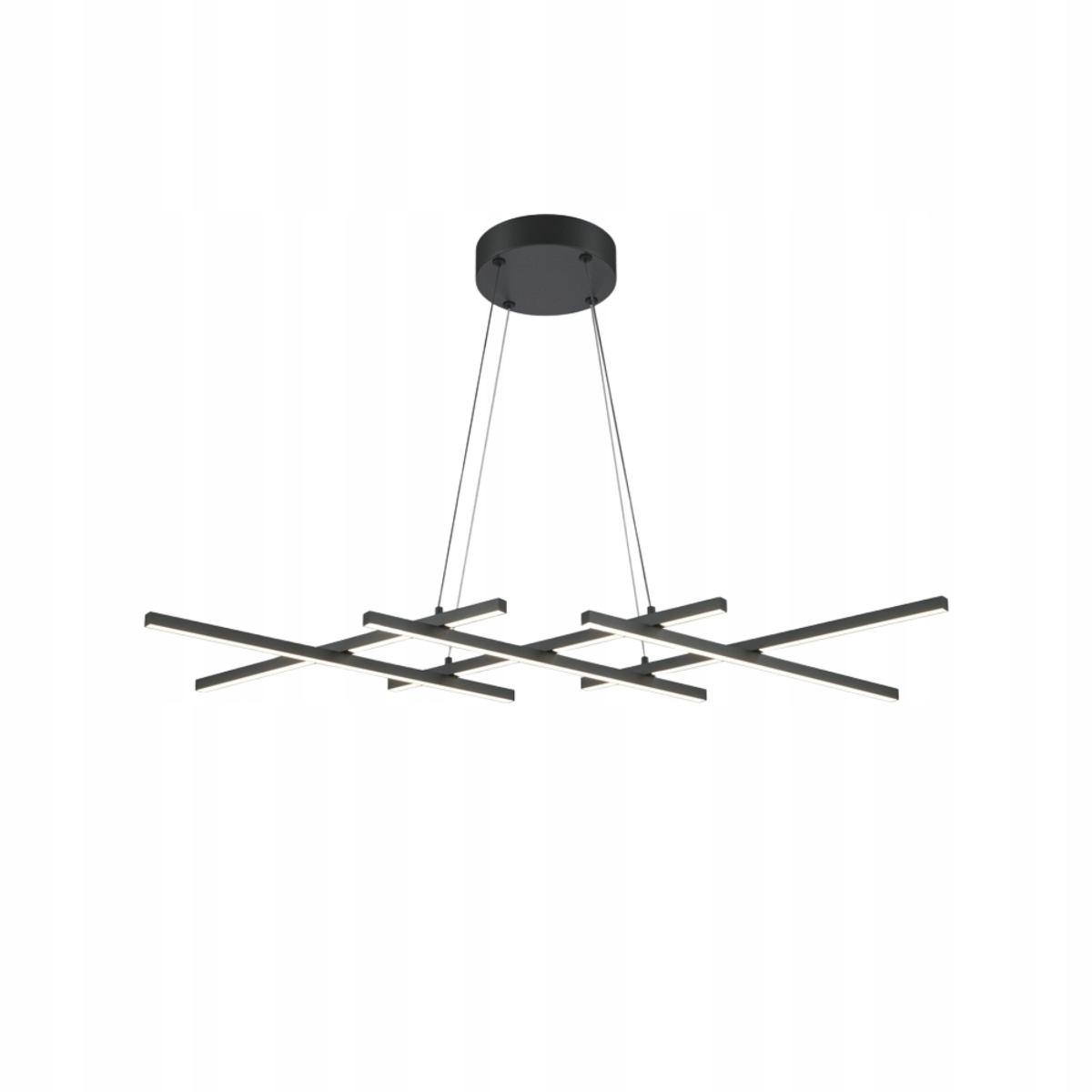 Závěsná lampa černá linie Halo Led 40W Maytoni moderní, nastavitelná