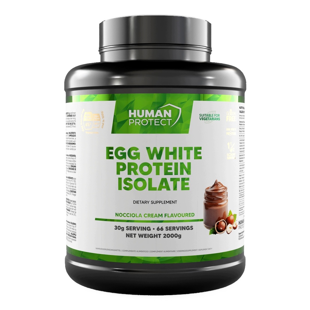 Human Protect Egg Isolate 2000g Izolát z vaječných bílků 2kg Nocciola krém