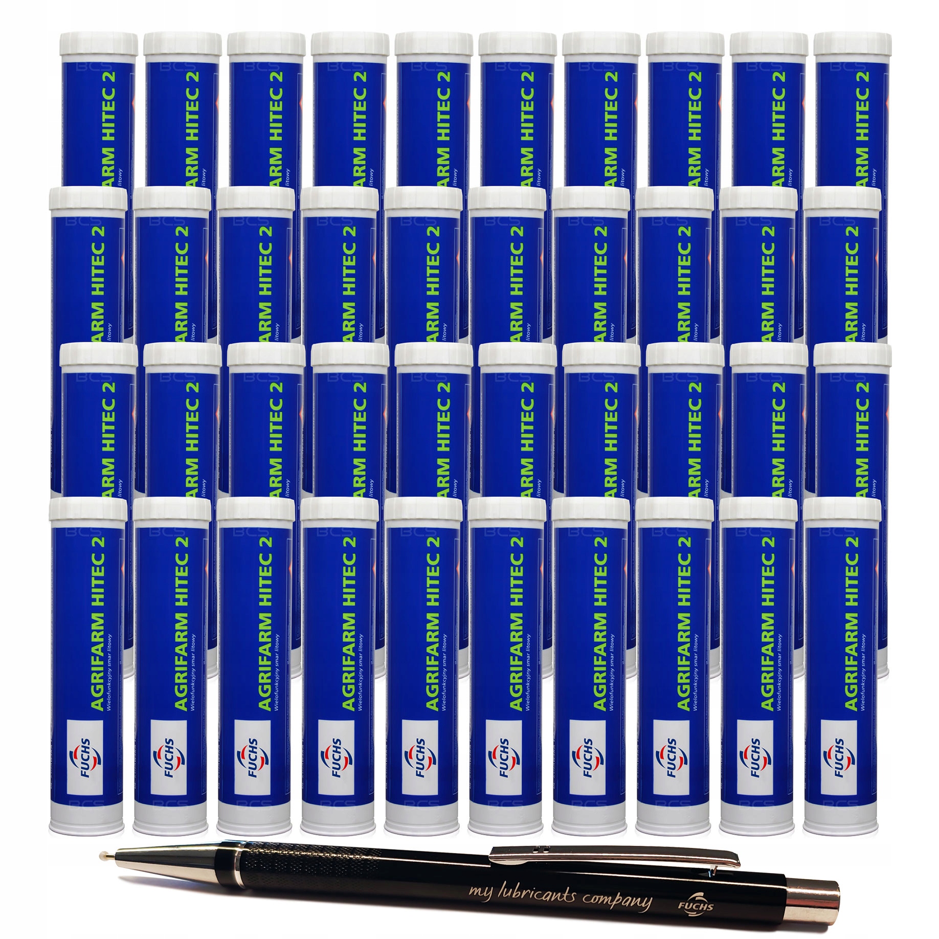 40 x FUCHS AGRIFARM HITEC 2 - SMAR LITOWY - W TUBIE - 400g