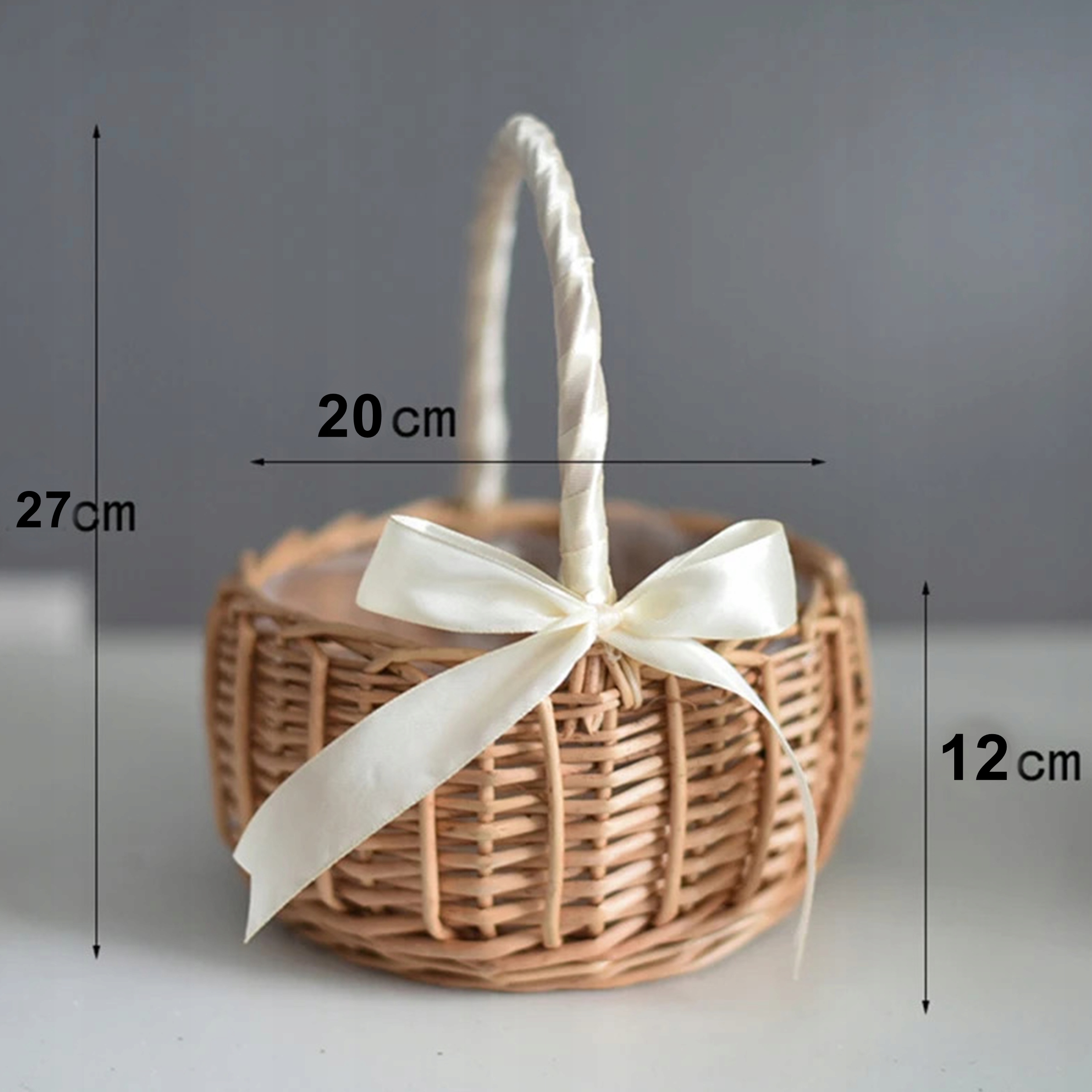 KOSZYK WIELKANOCNY DO ŚWIĘCONKI KOSZYCZEK NA JAJKA PISANKI KOSZ + GRATIS == Kolor dominujący inny