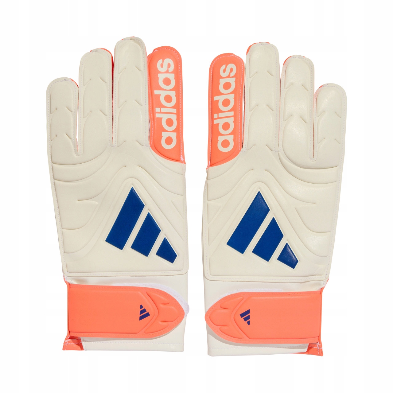 Rękawice bramkarskie adidas Copa Glove Club biało-pomarańczowe JN5339 7,5