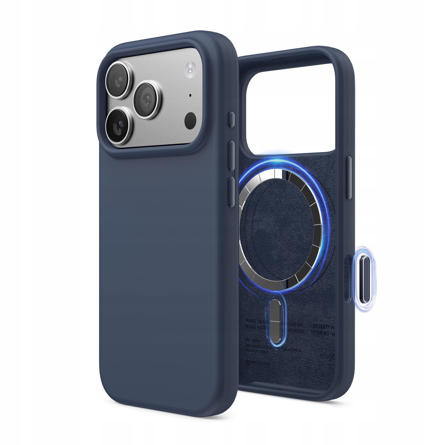 Silikonowe Etui z MagSafe Elago iPhone 17 Pro Indigo