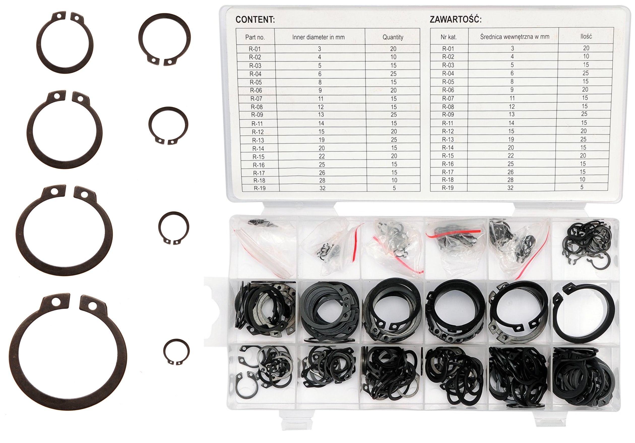 SEGERY PIERŚCIENIE OSADCZE SEGERA ZEWNĘTRZNE 300SZ Marka inna