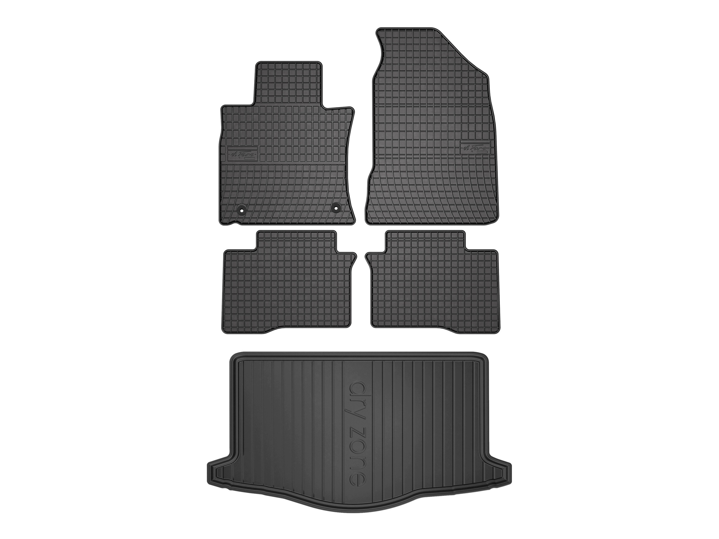 Koberčeky SolidPRO podložka DryZone pre: SsangYong Tivoli 2015-2019 5 dielikov