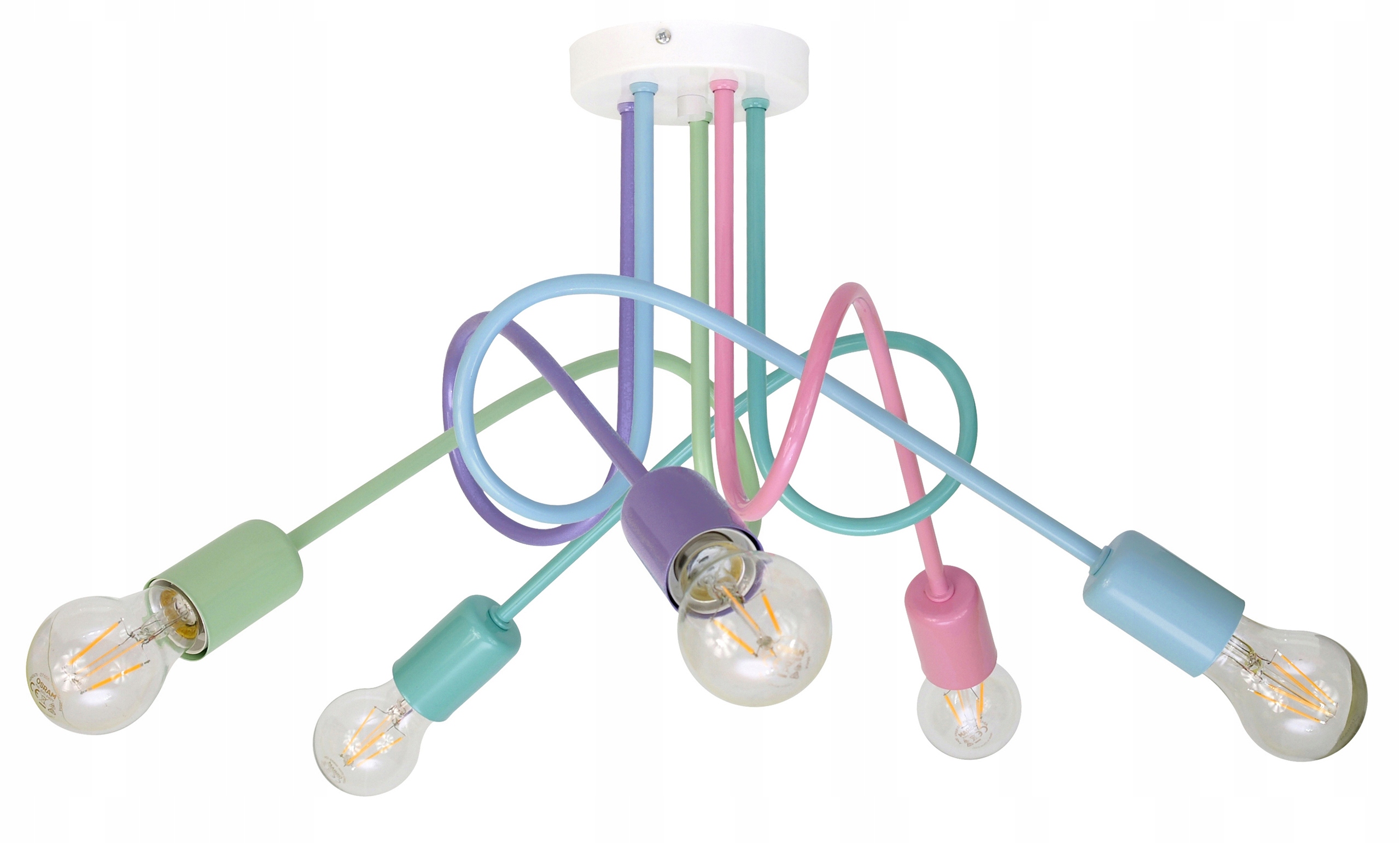 

Lampa Sufitowa Żyrandol Pastele Plafoniera Loft