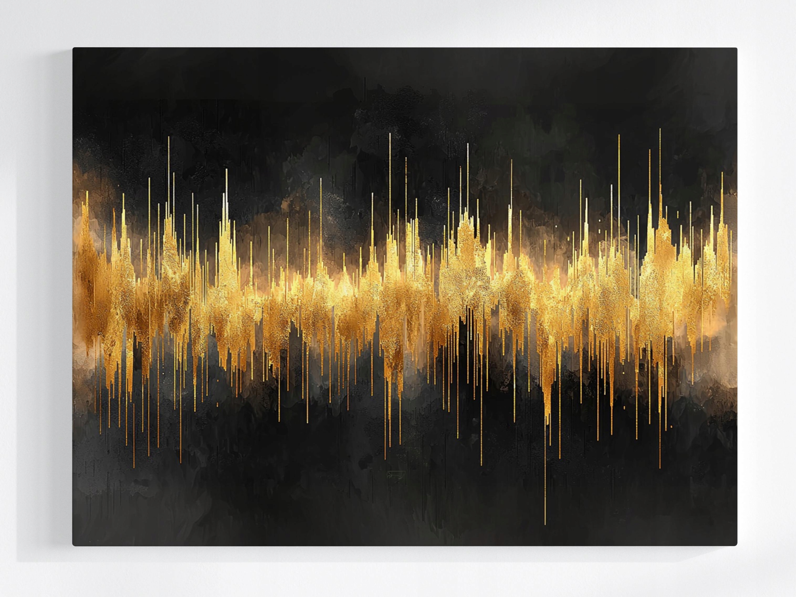 Obraz Na Plátně Canvas Abstrakce Graf Zvuk Vlna Hudba Rytmus 80x60