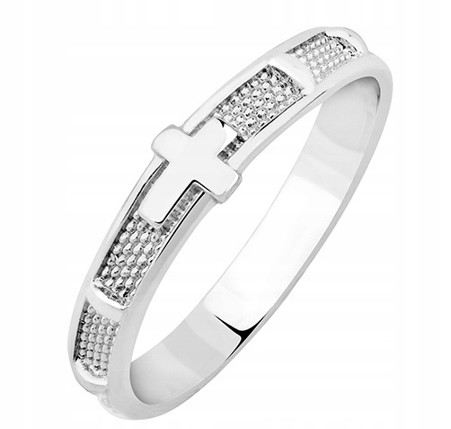 Prsten růženec stříbro 925 Rhodiovaný Růženec Na Prst velikost 18