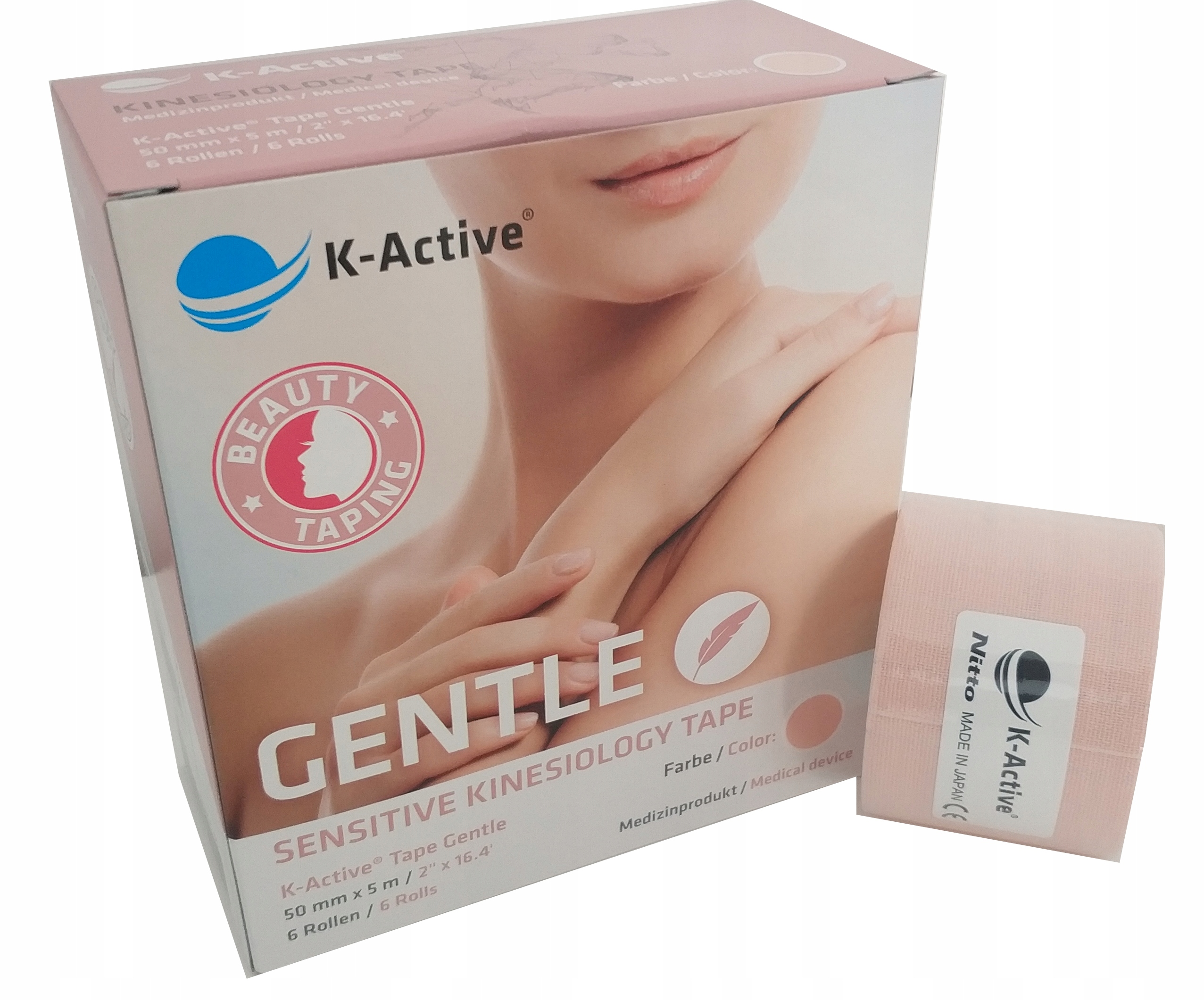 

Taśma K-Active Tape Gentle 5cm/5m beżowa