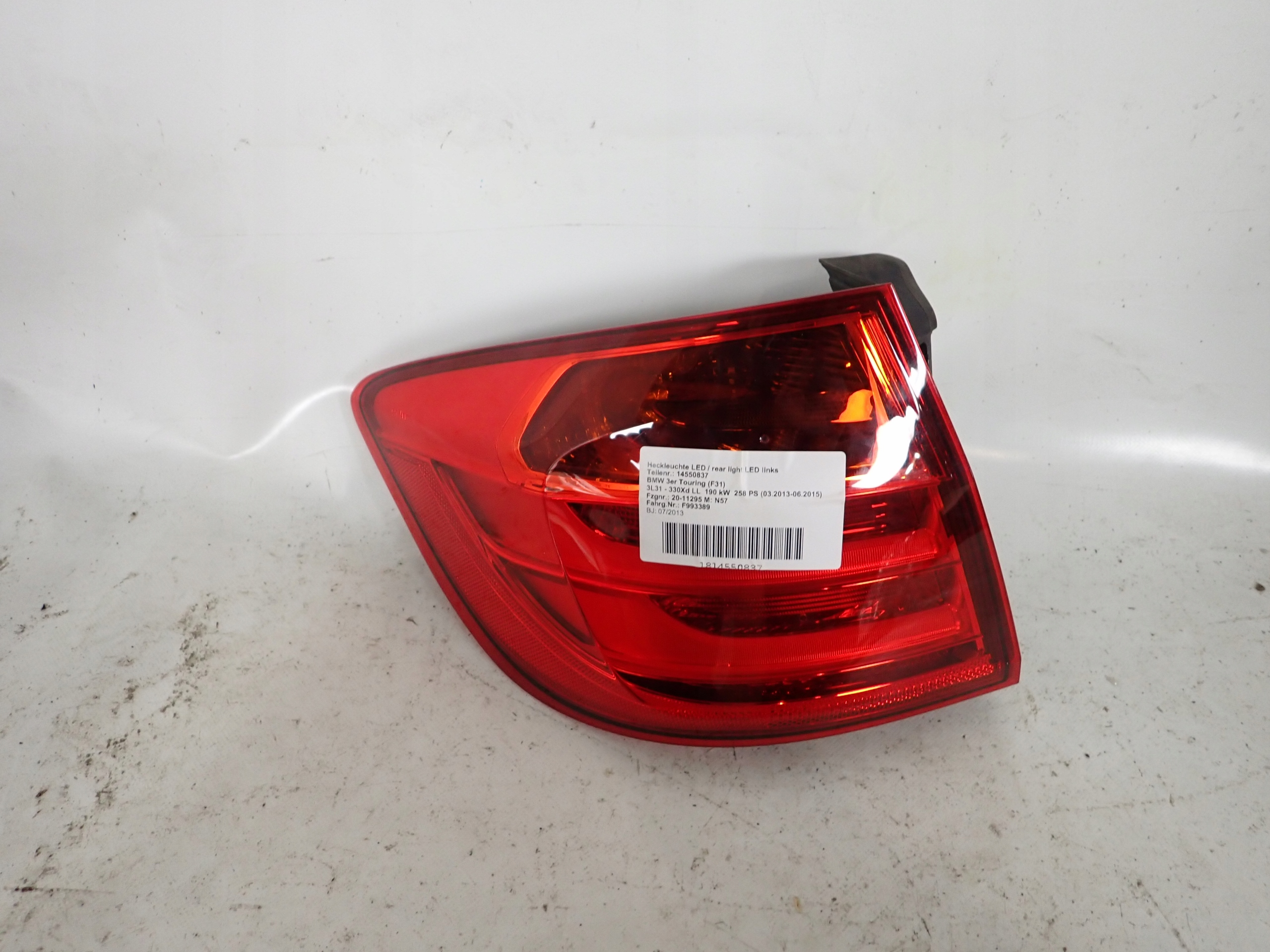 BMW 3 F31 TOURING 11-15 light left rear part rear