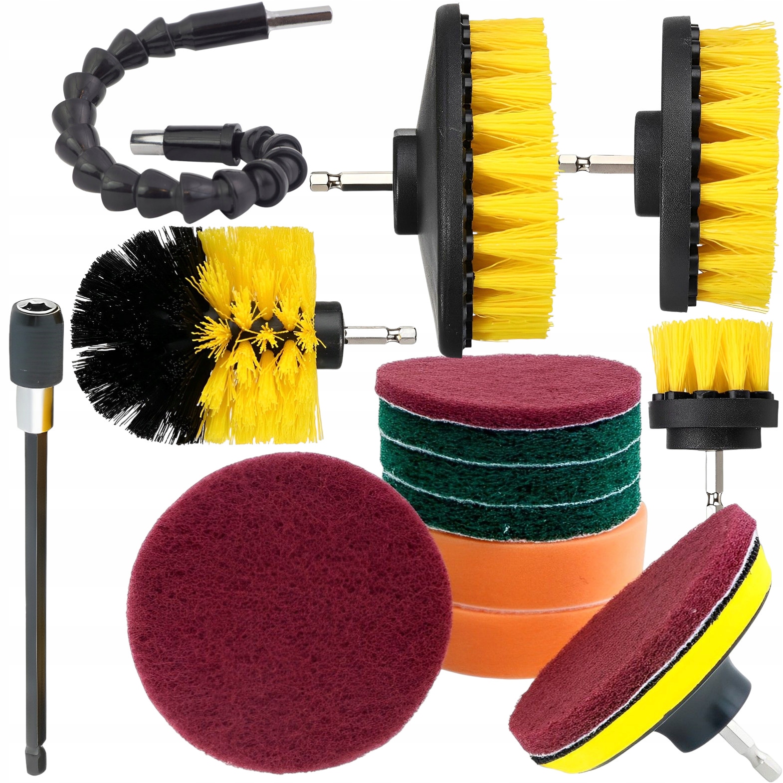 Zestaw Szczotek Do Czyszczenia Na Wkrętarke 15ELE