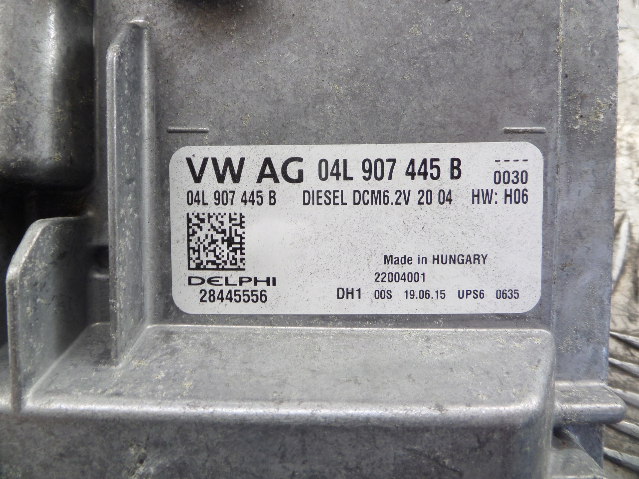 VW GOLF VII computer Motore 04L907445B