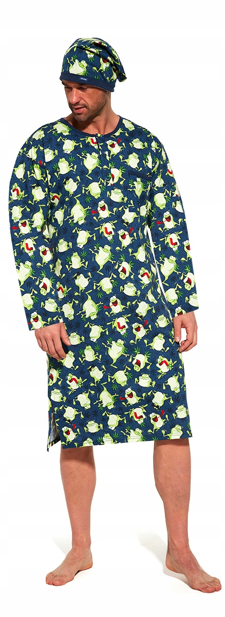 KOSZULA NOCNA MĘSKA +SZLAFMYCA CORNETTE r XL Rozmiar XL