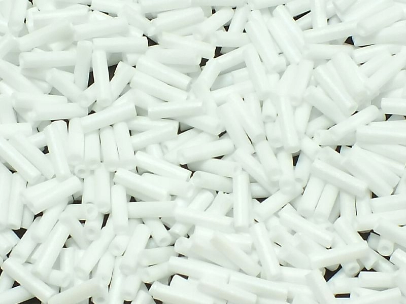 Miyuki Bugle 2-402FR Opq-Rbw Fr White-10g