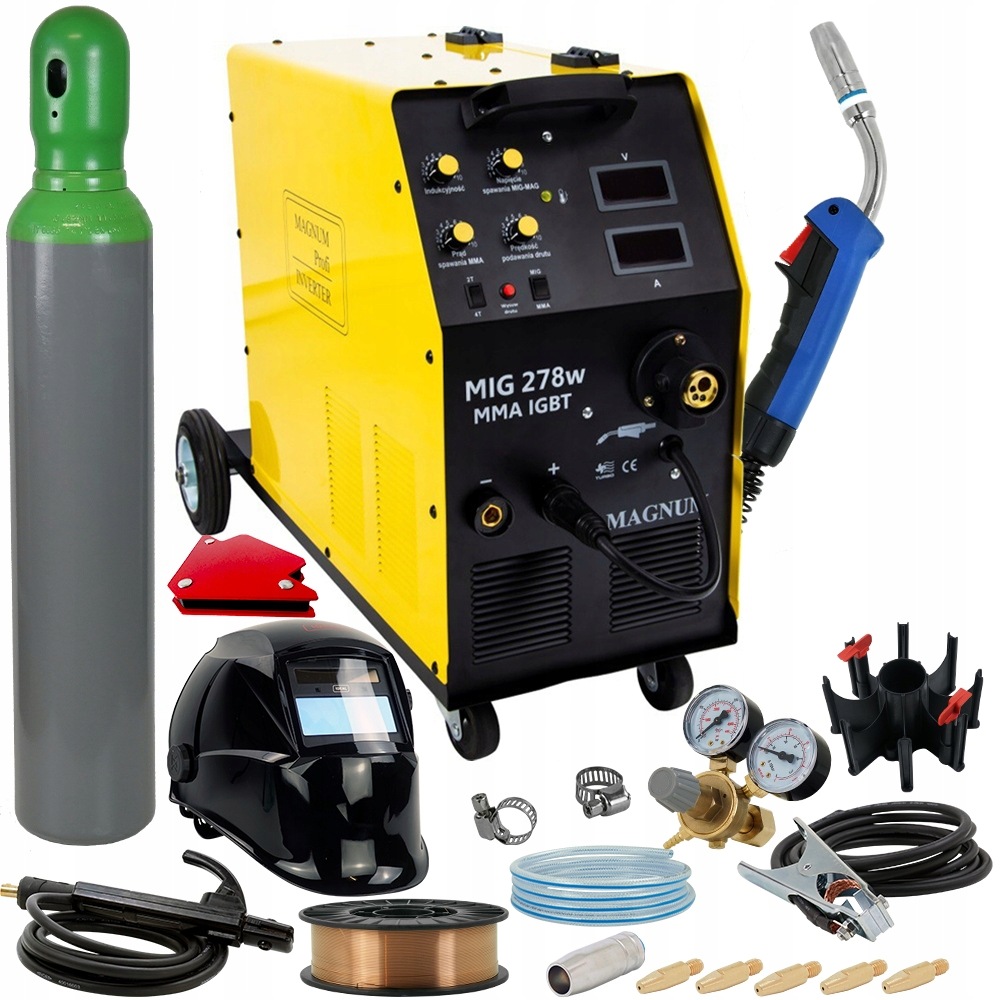 Spawarka inwertorowa Magnum Mig 278W Mma Mag Mma 400V 4x4 indukcyjność Igbt