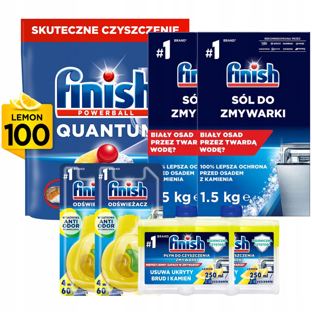 Levně Finish Quantum 100 Lemon 7 dílků