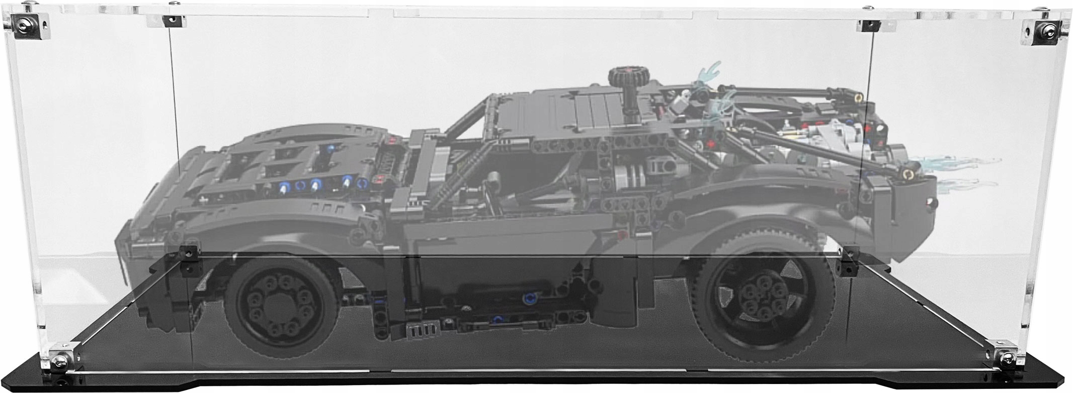 Vitrína s černou základnou pro stavebnici Lego 42127 Technic Batman Batmobil