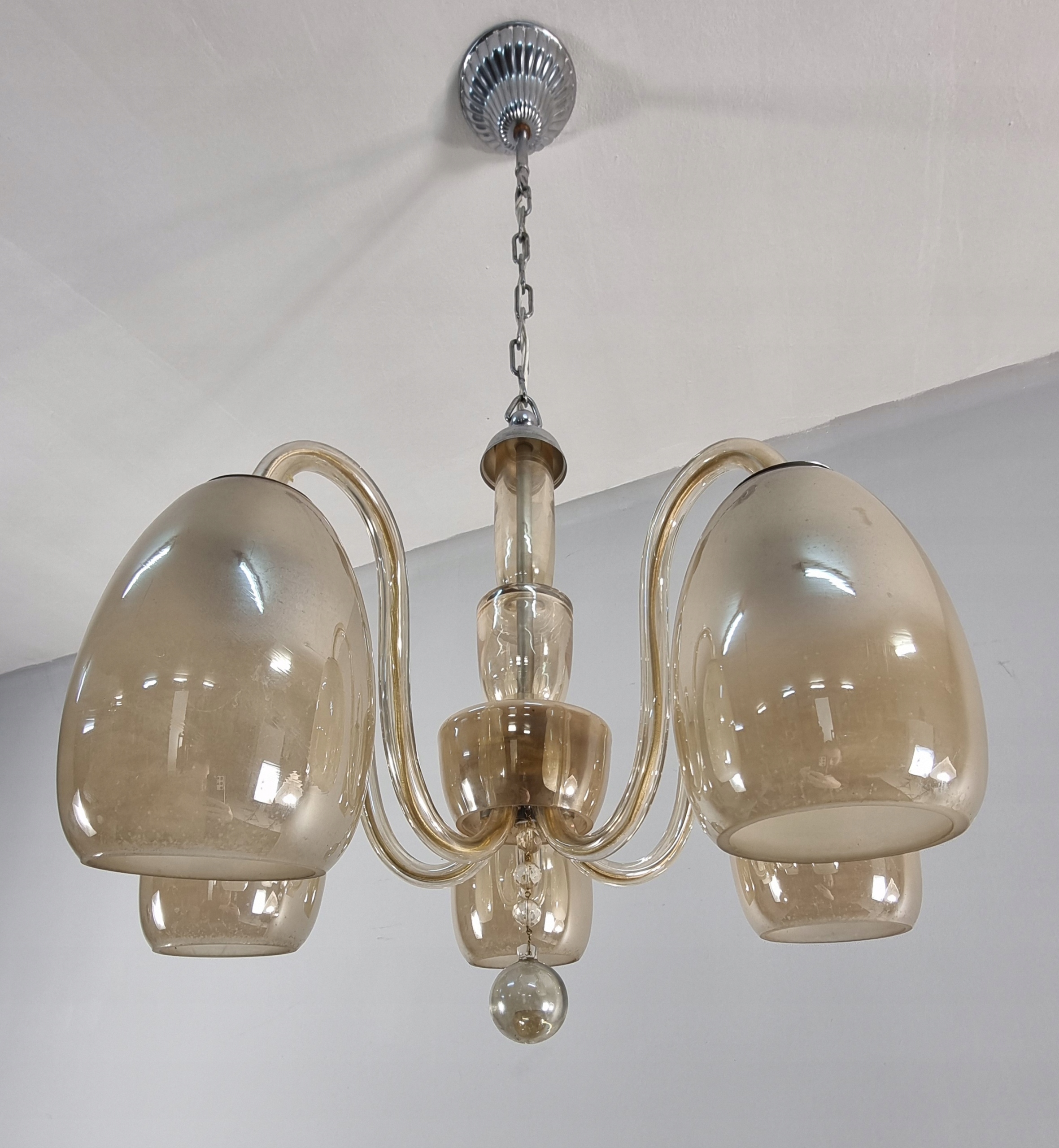 SZKLANA LAMPA ART DECO