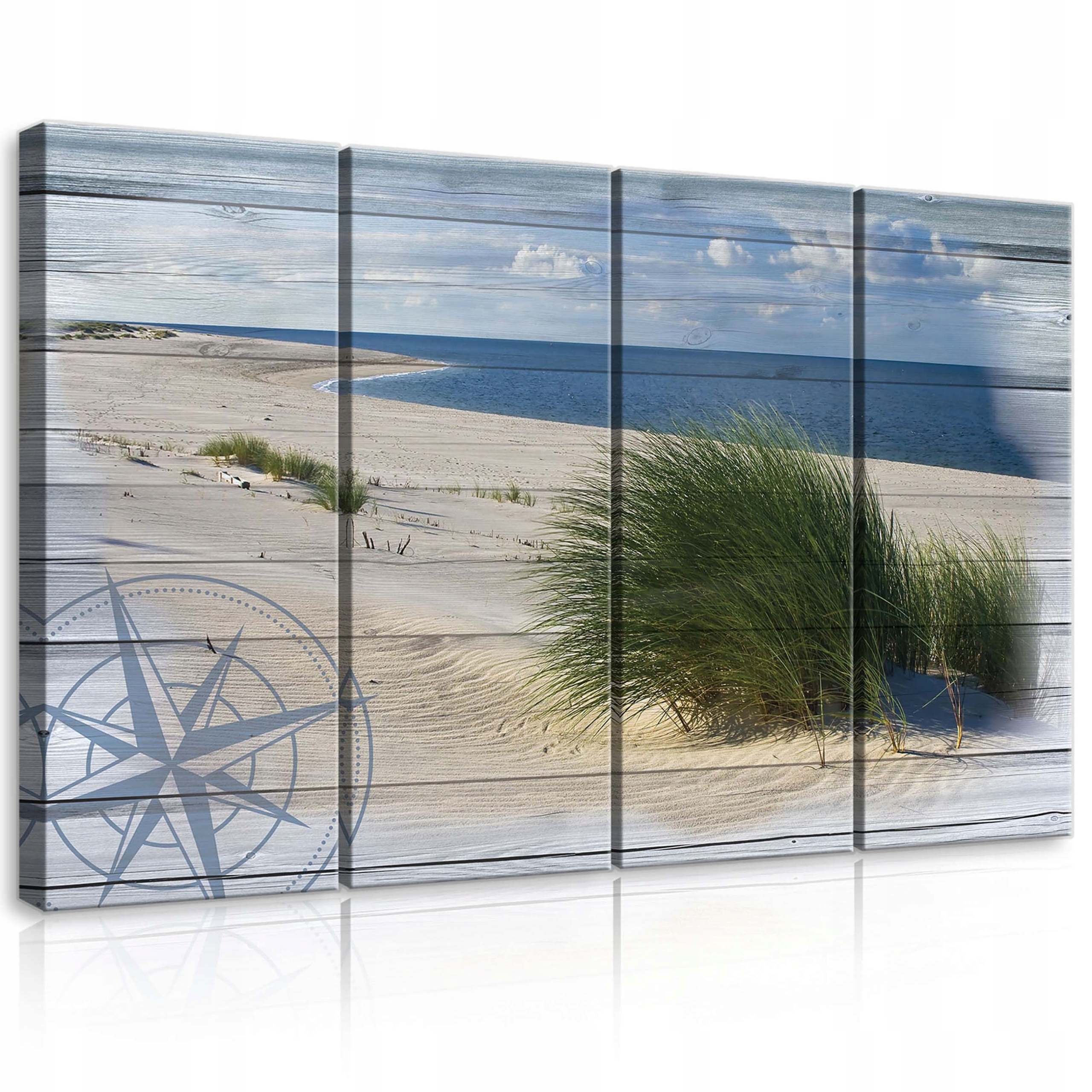 Obraz 120x80 Pláž more duny piesok obloha mraky leto pokoj príroda