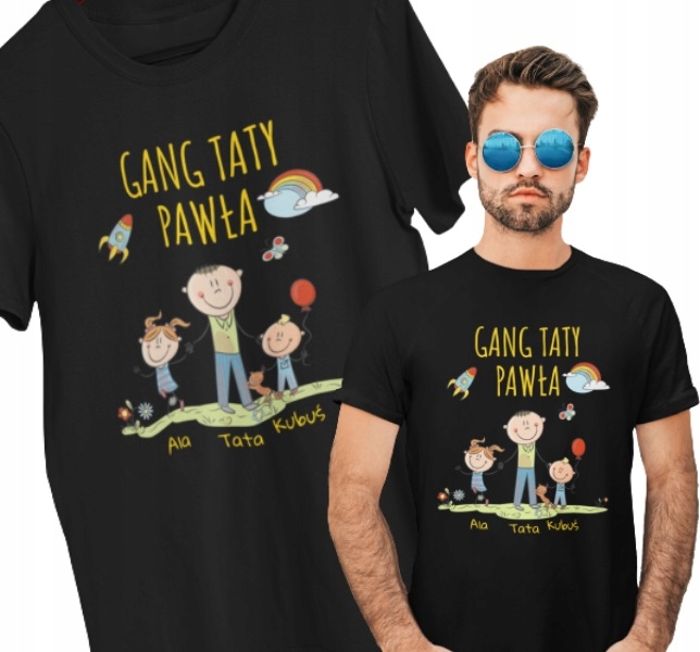 KOSZULKA T-SHIRT PREZENT NA ŚWIĘTA POD CHOINKĘ GANG KREATOR WŁASNY NADRUK