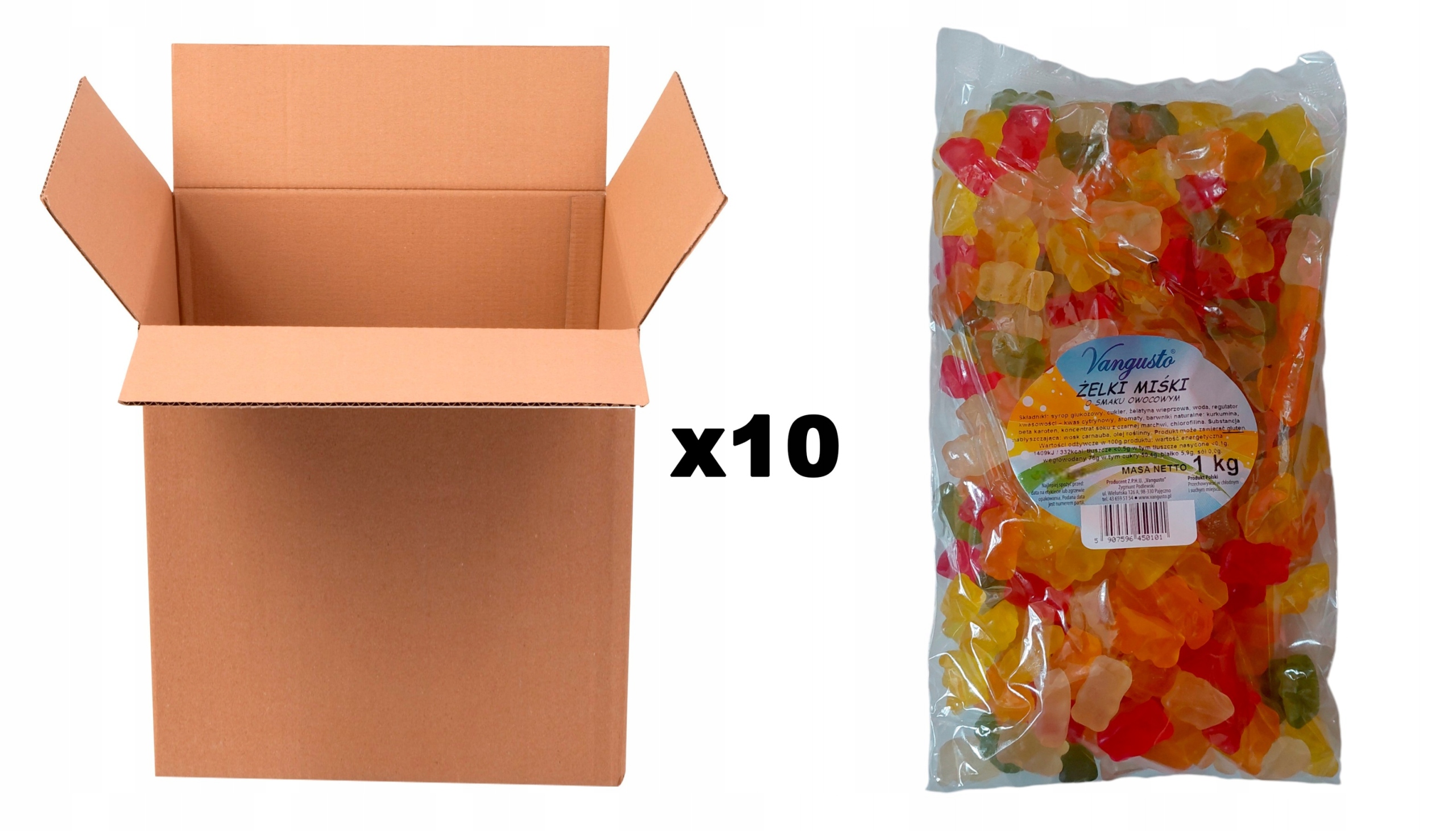 Levně Želé Bonbony Vangusto 10x1 kg Medvídci