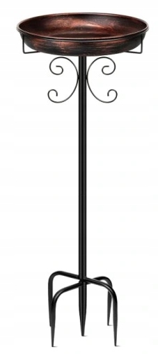 Levně Daoeny Vintage volně stojící vana pro ptáky, dekorace do zahrady, měď