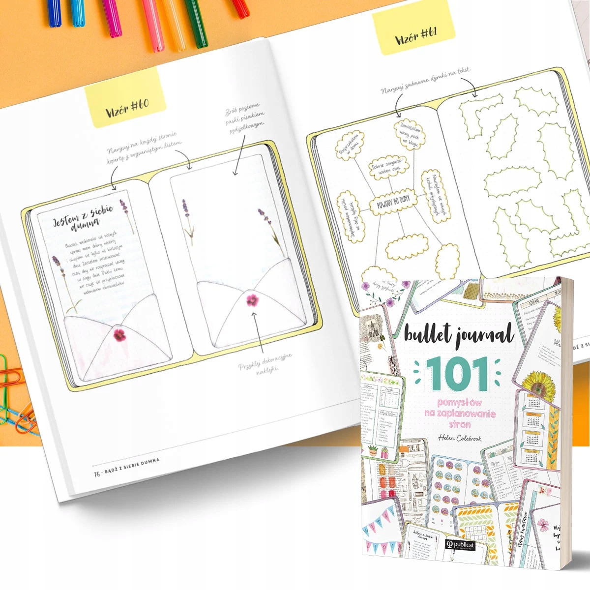 INSPIRUJĄCE 101 pomysłów |na planer BULLET JOURNAL Wydawnictwo Publicat