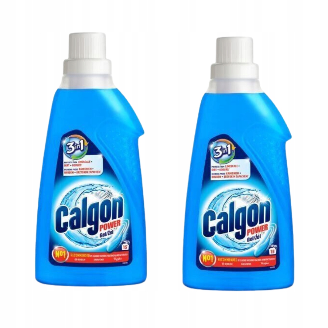 Płyn Żel do Czyszczenia Pralki Calgon POWER 3 w 1 Odkamieniacz 750ml x 2