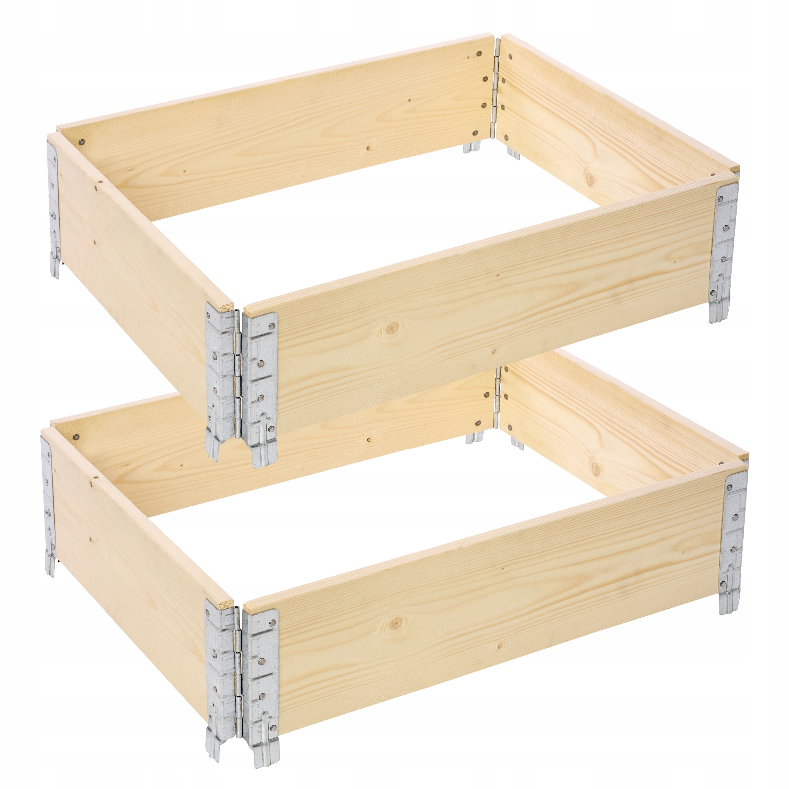 Podwyższona grządka warzywniak 2 szt 80x60x20 cm Nadstawka paletowa