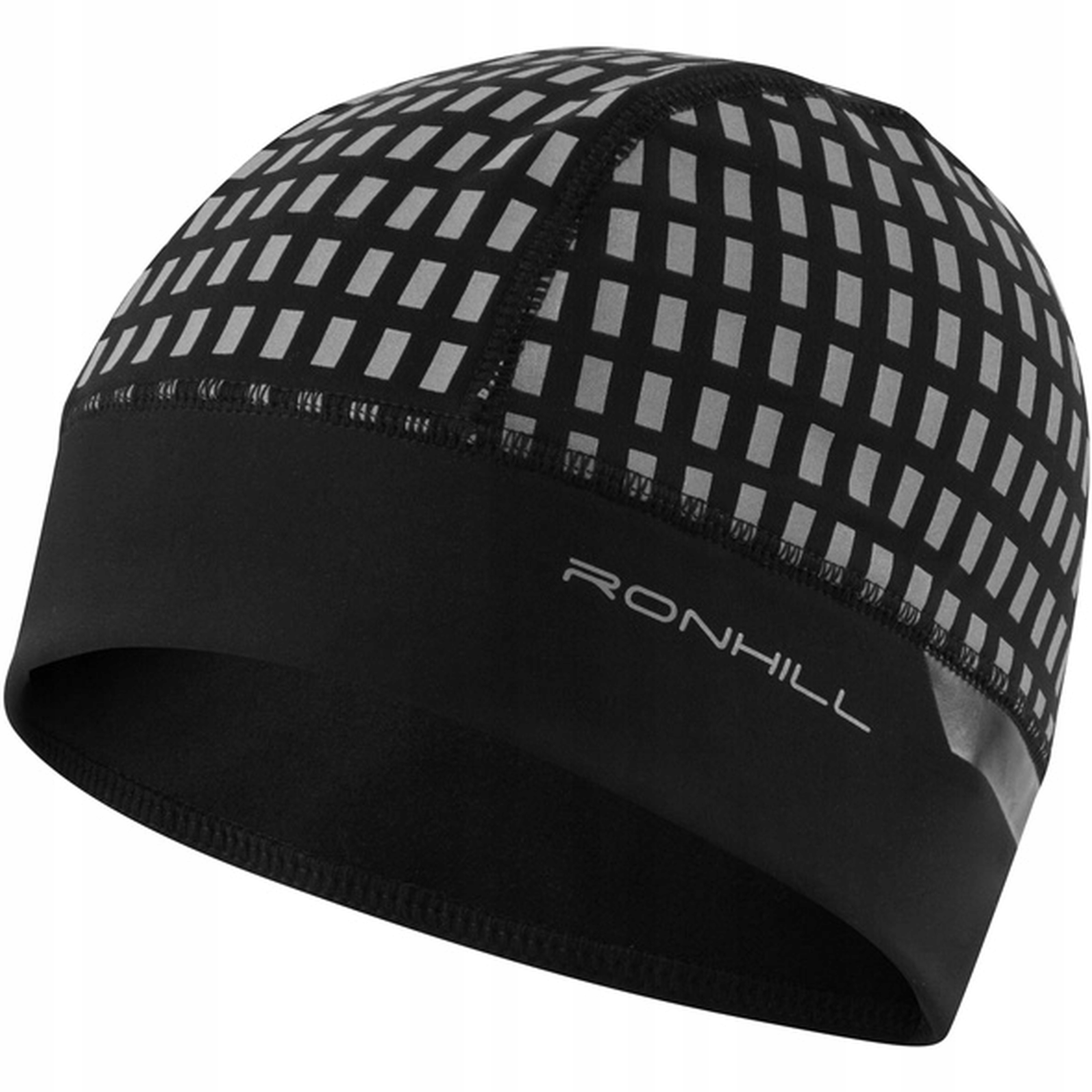 Czapka do Biegania Ciepła Ronhill Afterhours Beanie Czarno-Szara