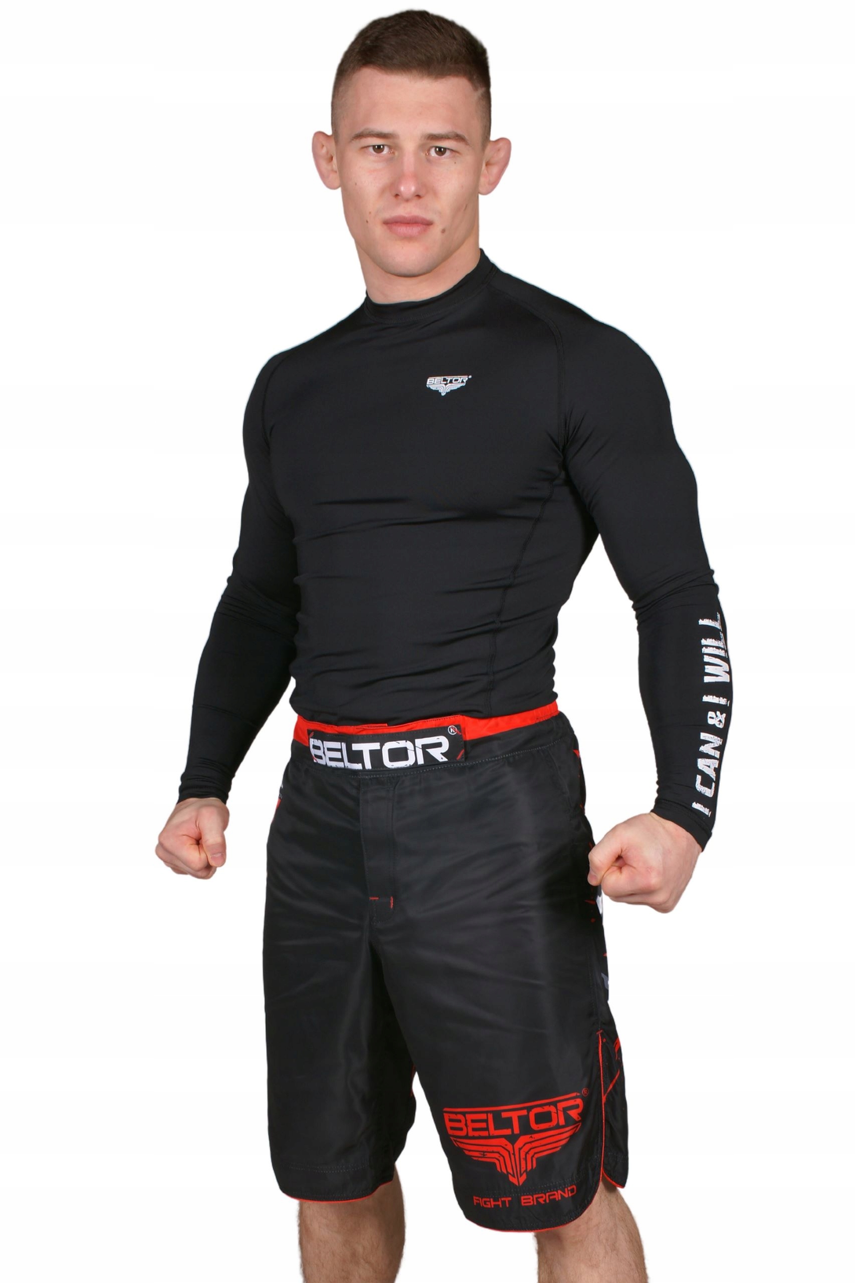 BELTOR SPODENKI MMA TRENINGOWE RED PUNCH SPORTOWE SHORTY ROZMIAR XXL Marka Beltor