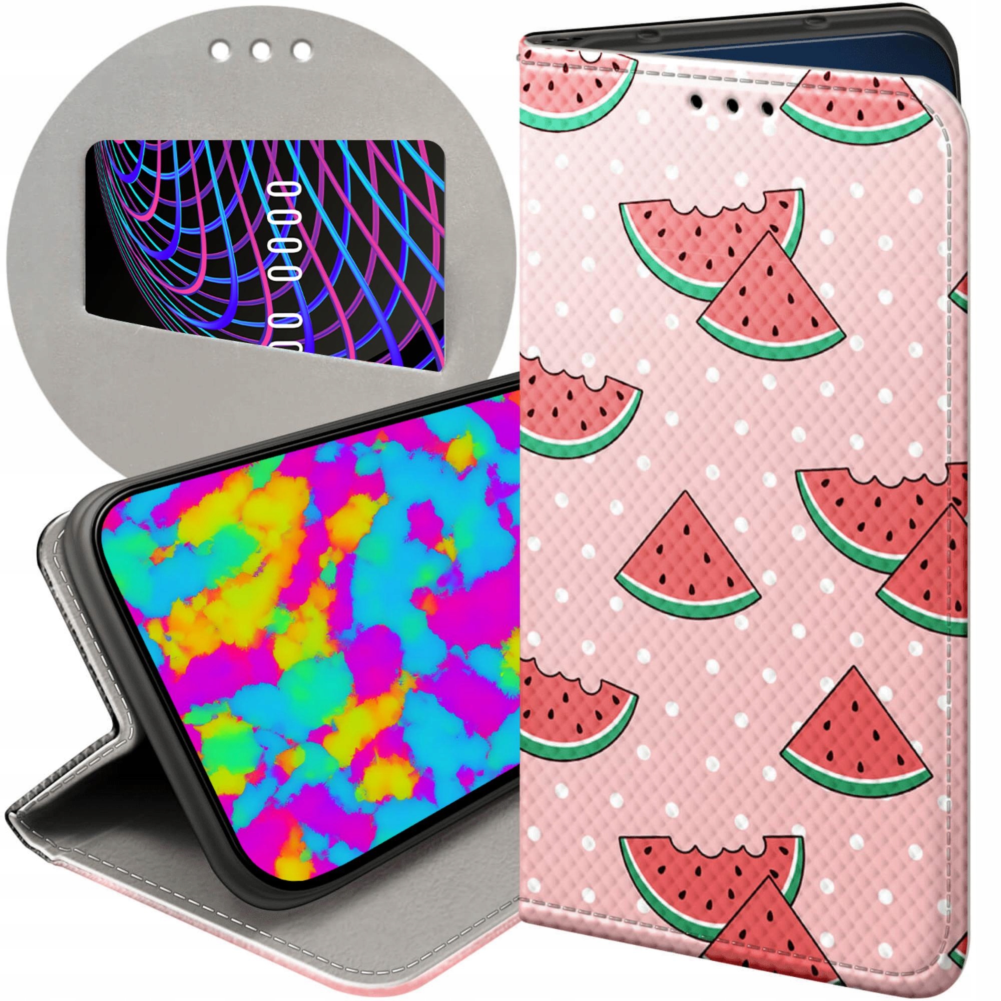 Etui Z Klapką Do Oppo A40 Arbuz Z Arbuzem Melon Futerał Pokrowiec