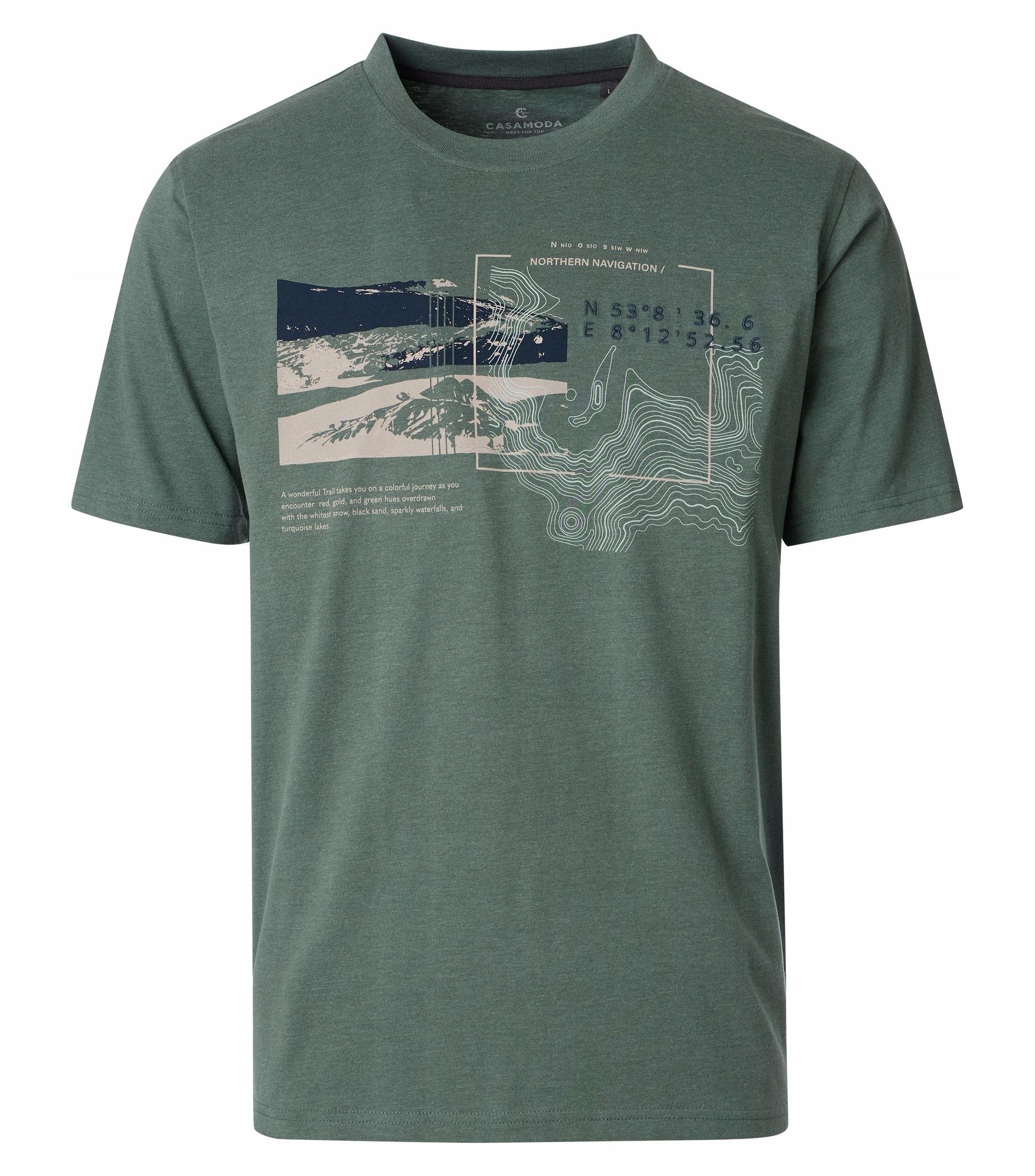 Casamoda Duże Rozmiary Koszulka T-shirt 4XL 144cm