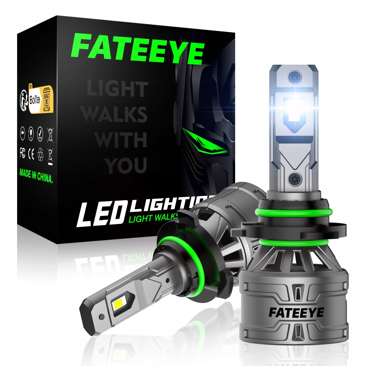 

Żarówki Led HB4 Fateeye 120W 6000K Mocne Canbus