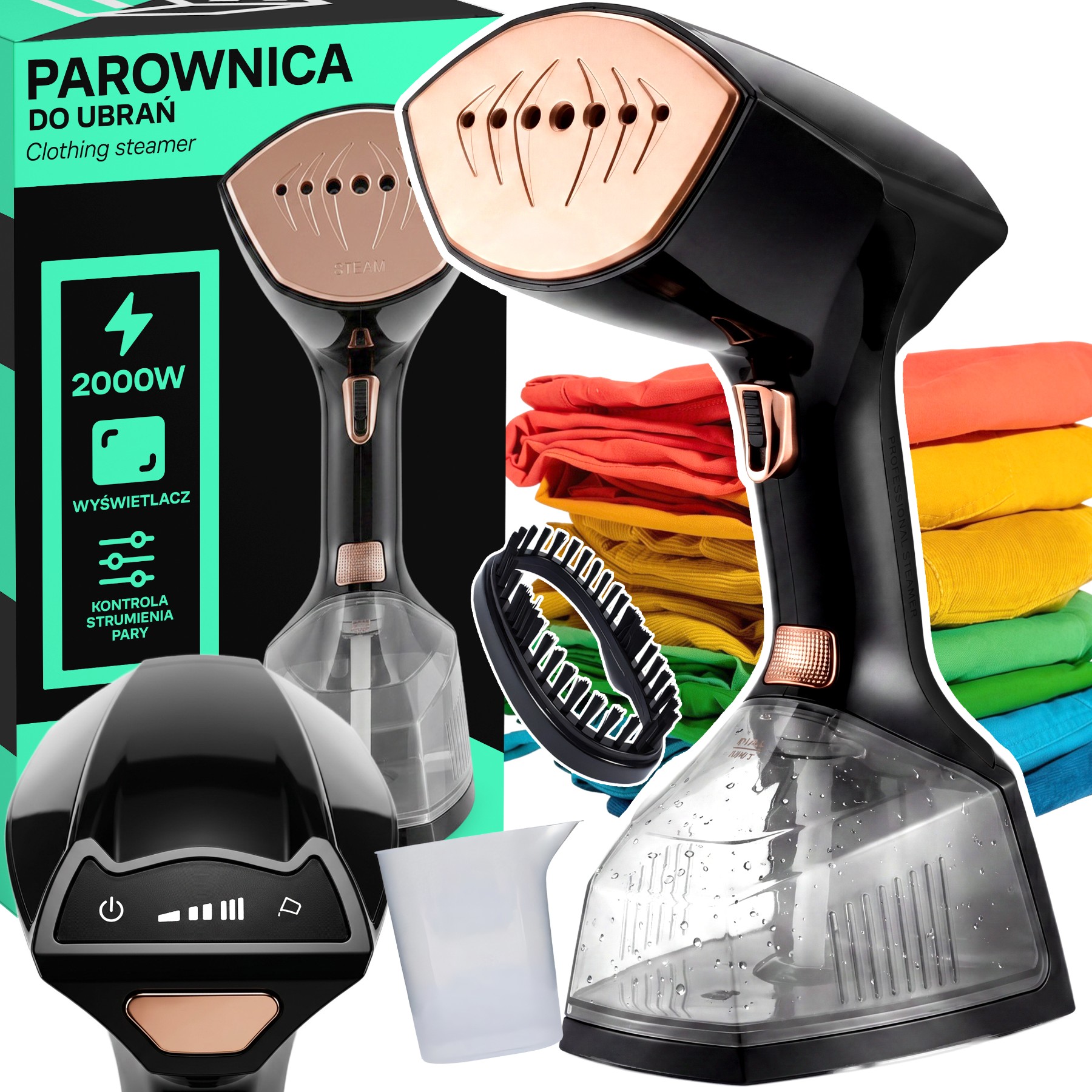 Napařovač Oděvů 2000W 45G/M Steamer Žehlička Regulace Páry