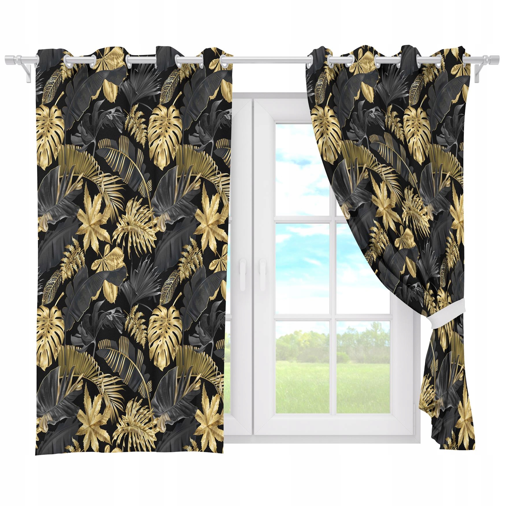 ZASŁONA GOTOWA NA PRZELOTKACH 140X160 KRÓTKA ZASŁONY PRZELOTKI 101