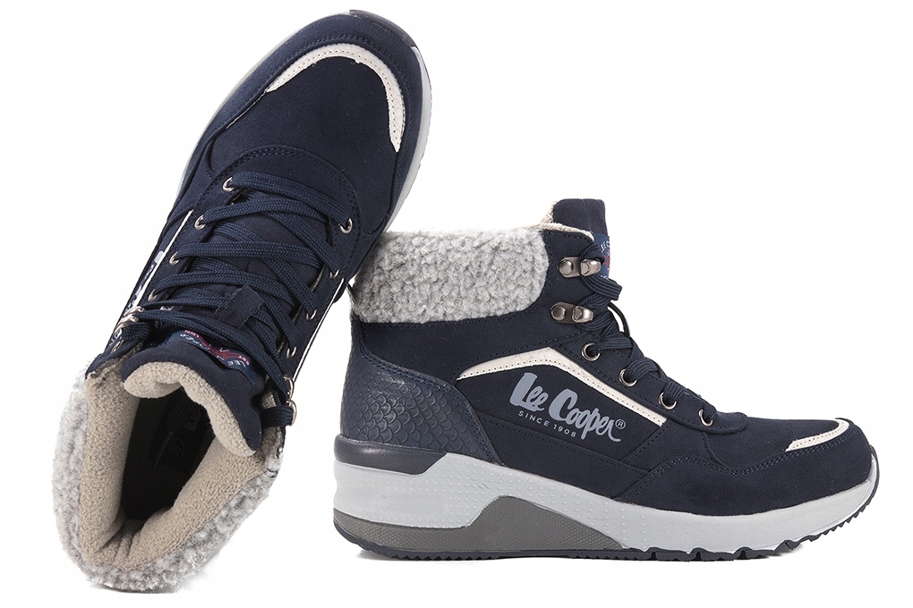 Lee Cooper LCJ-21-01-0559L Zimní Boty Trapery Zateplené Tmavě modrá 37