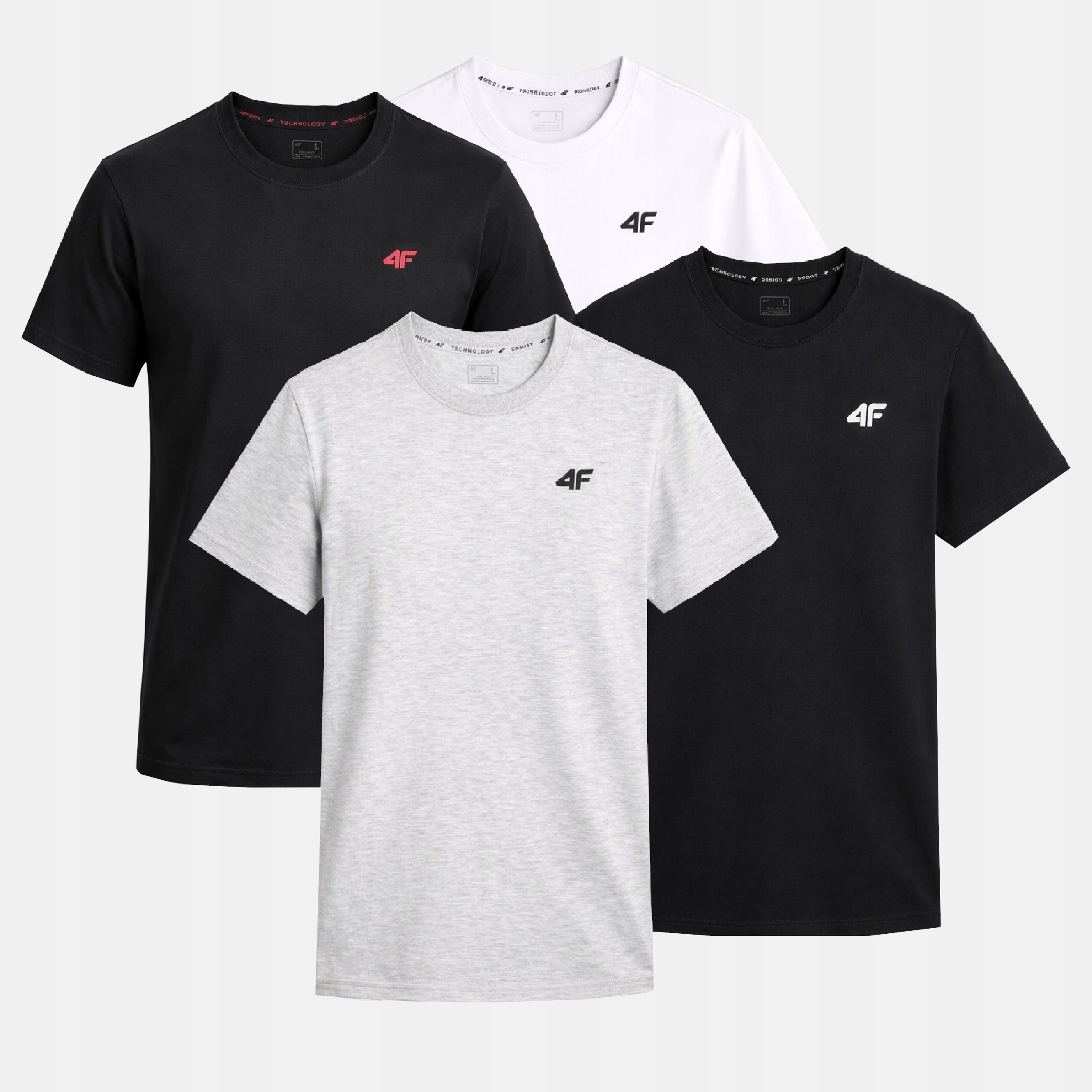 Komplet Koszulek Męskich 4F Zestaw 4PAK T-shirt 4XL TTSHM3341