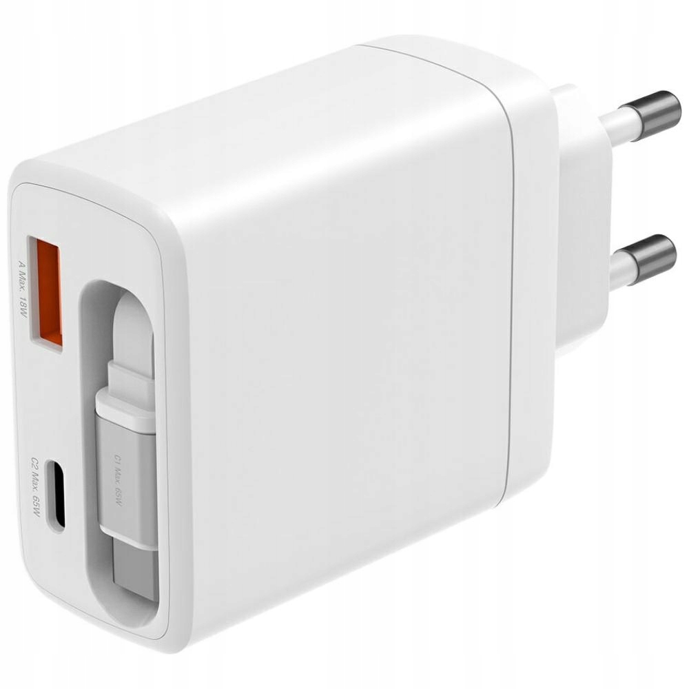 Ładowarka sieciowa 4smarts PDPlug Slim 65W GaN Jojo biała
