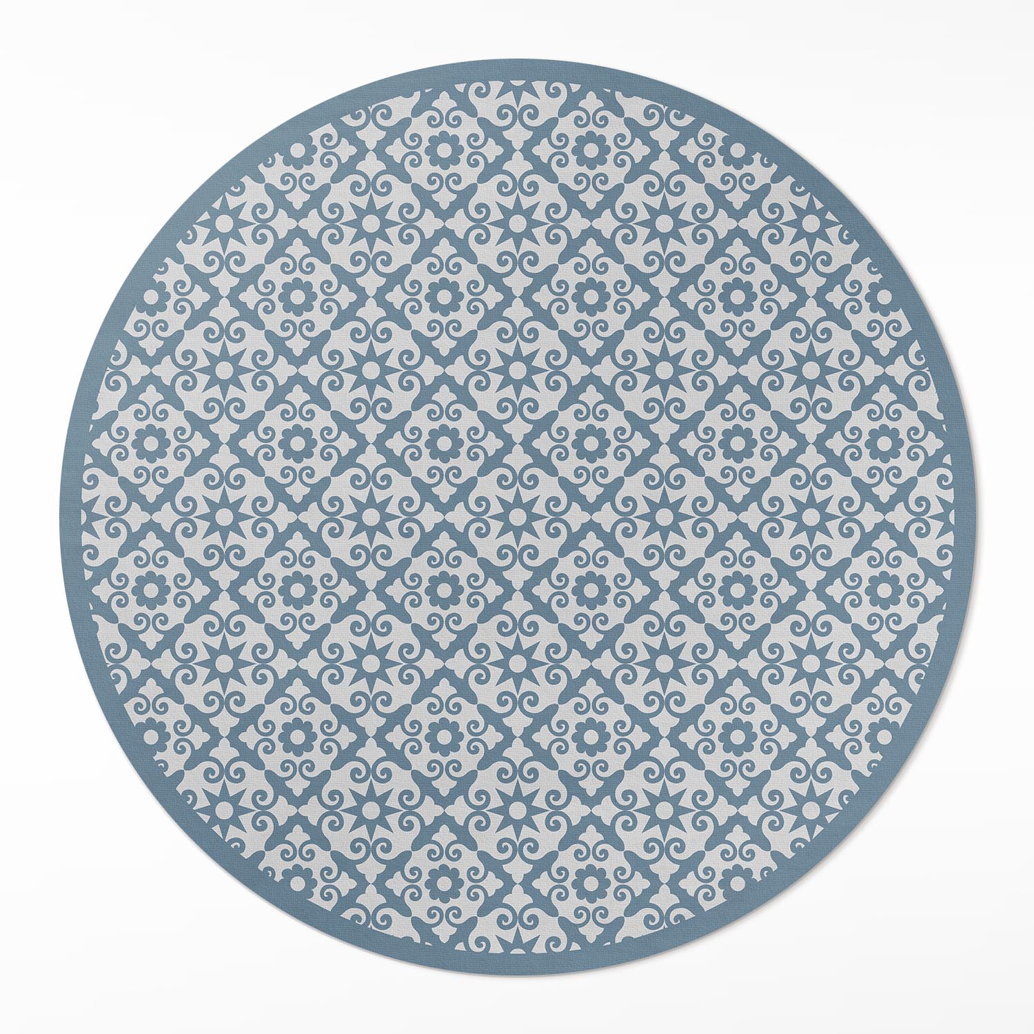 Okrúhly vinylový koberec Do Obývačky Ornamentálna mozaika s ozdobnými dlaždicami ⌀ 90 cm