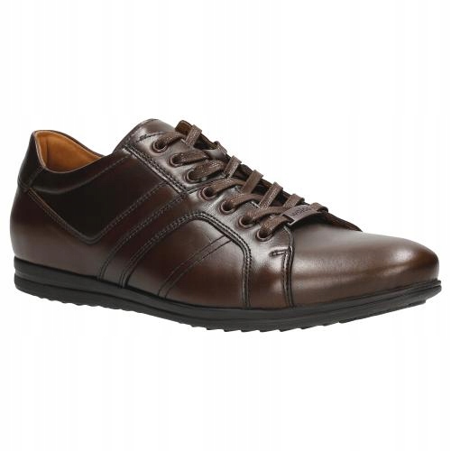 

Buty Wojas Półbuty męskie skóra brązowe r. 43