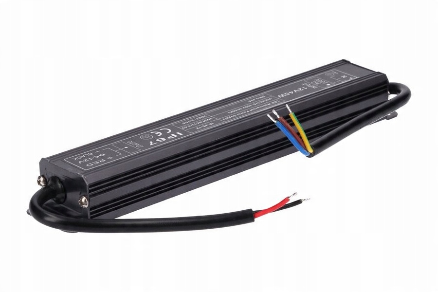 

Zasilacz do taśma Led wodoodporny 12V DC 45W IP67