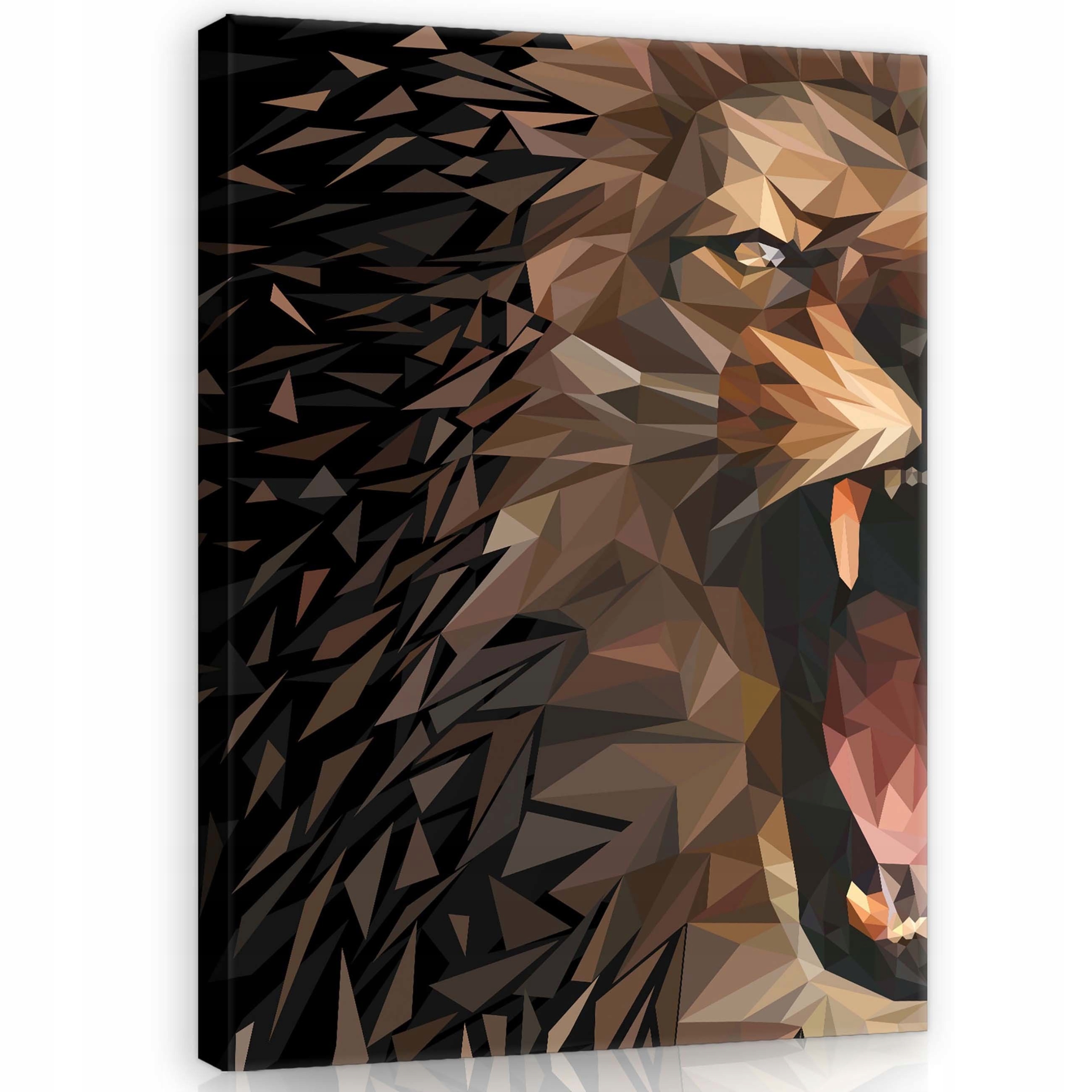 Obraz 60x80 Geometrický polygonální lev abstrakce divočina síla trojúhelníky