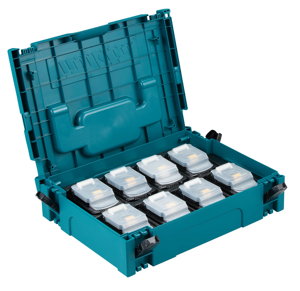 Makita 199697-1 Sada akumulátorů 8 x 5,0 Ah Makpac